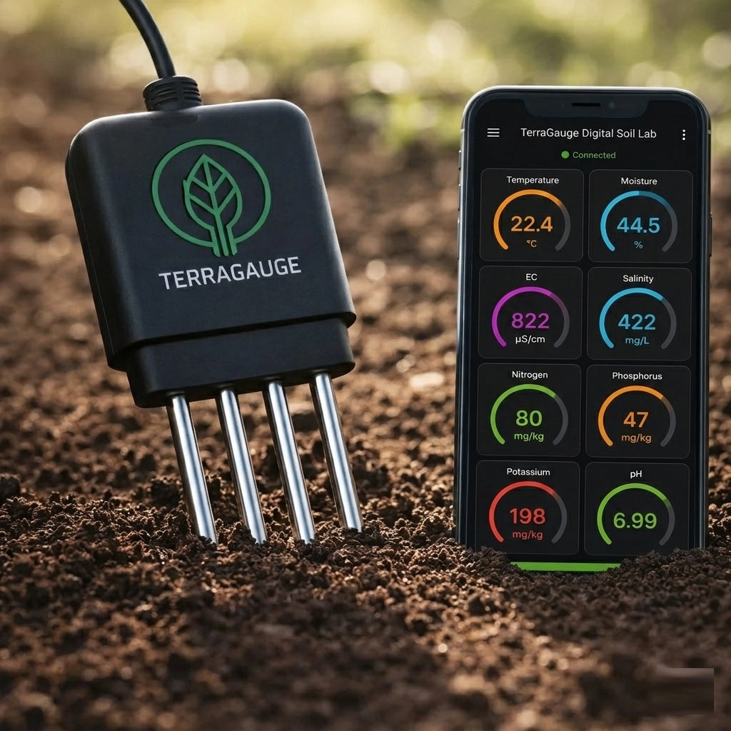 TerraGauge probe in soil