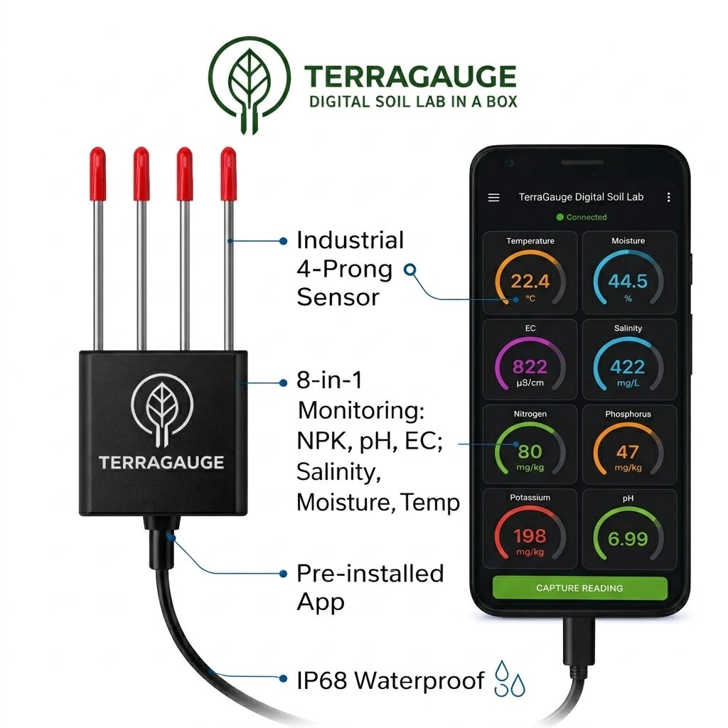 TerraGauge app readings